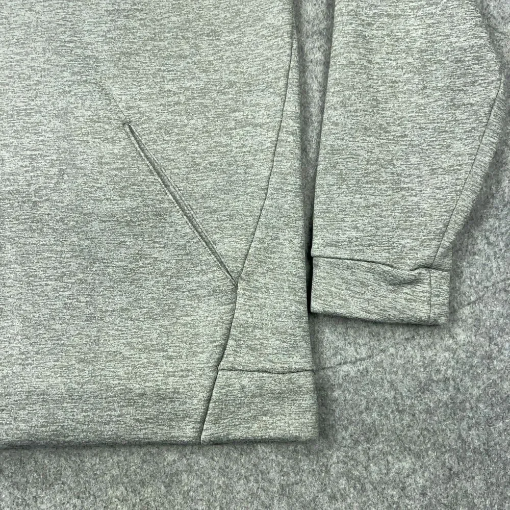Nike Hoodie Men Medium Gray GFX 2 Therma Dri-Fit Pullover Fleece Hood Sweatshirt